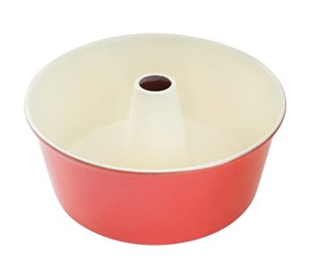 Nordic Ware Angel Food Cake Pan, 16-Cup, Red