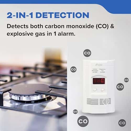 Kidde Carbon Monoxide Detector, Propane, Natural, Methane, & Explosive Gas Alarm, Plug-In - Image 2