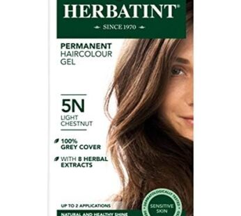 Herbatint Permanent Haircolor Gel, 5N Light Chestnut (5N) 4.56 Fl Oz