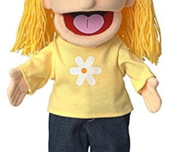14″ Katie, Peach Girl, Hand Puppet