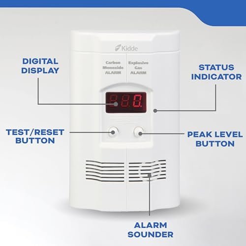 Kidde Carbon Monoxide Detector, Propane, Natural, Methane, & Explosive Gas Alarm, Plug-In - Image 6