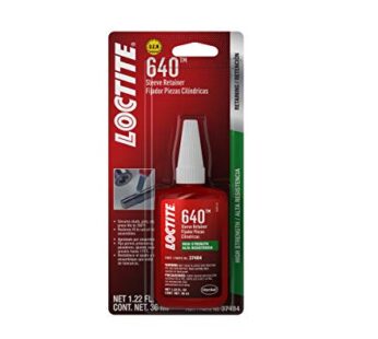 Loctite 640 High-Strength Sleeve Retainer, High-Temperature, Anaerobic Adhesive, for Large