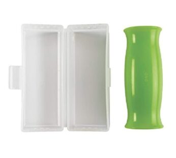 OXO Good Grips Silicone Garlic Peeler with Stay-Clean Storage Case,Clear,1EA