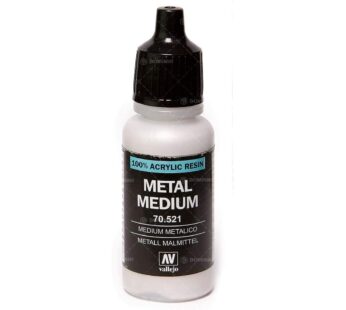 Vallejo Acrylic Paint, Metallic Medium