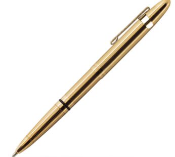 Fisher Space Pen Bullet Pen – 400 Series – Lacquered Brass – Gift Boxed