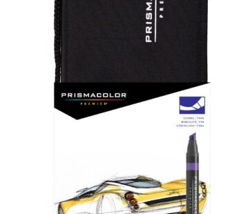 Prismacolor 97 Premier Double-Ended Art Markers, Fine and Chisel Tip, 24-Count with Carryi