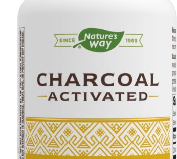 Nature’s Way Activated Charcoal Supplement Gluten-Free 100 Capsules