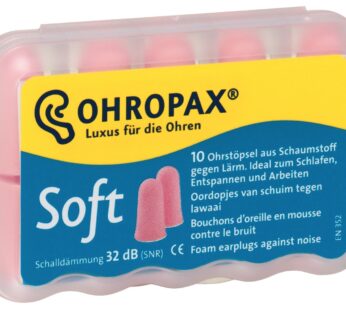 Ohropax Soft Foam Ear Plugs (10 Ear Plugs)