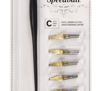 Speedball C-Series Lettering Pen Set – 1 Penholder w/ 6 Nibs