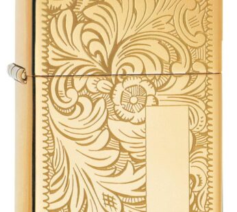 Zippo Lighter High Polish Brass Venetian