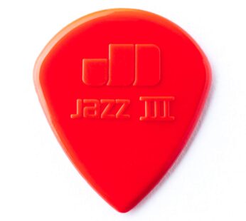Dunlop Jazz III 1.38mm Sharp Tip Nylon Guitar Picks, 24-Pack