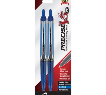 PILOT Precise V5 RT Refillable & Retractable Liquid Ink Rolling Ball Pens, Extra Fine Poin