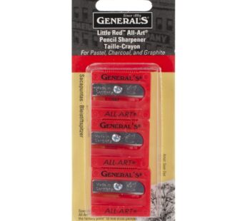 General Pencil All-Art Sharpener, Pack of 3, Little Red (S6503BP)