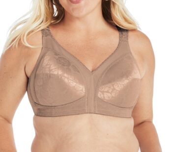 PLAYTEX Womens 18 Hour Comfort-strap Wireless Bra, Full-coverage With 4-way Trusupport, Si