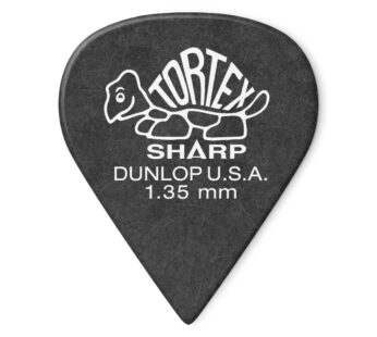JIM DUNLOP 412P1.35 Sharp, Black, 1.35mm, 12/Player’s Pack