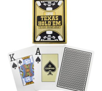 Copag Poker Size Jumbo Index Texas Hold’em Playing Cards Single Deck (Black)