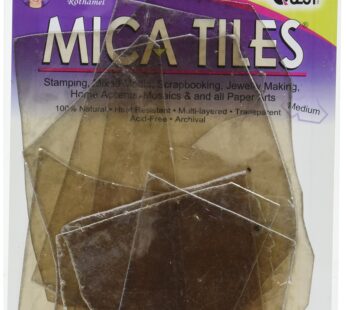 US Artquest Mica Tile Medium Pieces 1-Ounce, Approx 5-Inch by 6-Inch