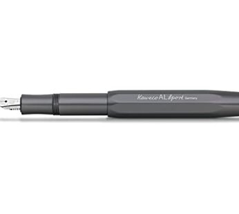 Kaweco AL SPORT Fountain Pen Anthracite I Premium Fountain Pen for Ink Cartridges I Exclus