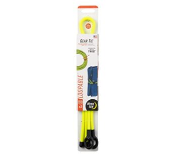 Nite Ize Gear Tie Loopable, The Original Reusable Rubber Twist Tie With Sturdy Integrated