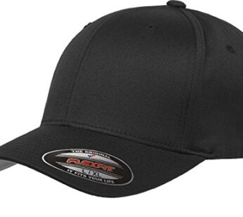 Flexfit 6277 Wooly Combed Twill Cap Black
