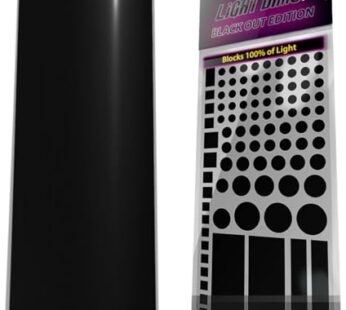 LightDims Black Out Edition Light Blocking LED Covers (2 Sheets) Shapes & Uncut Sheet for
