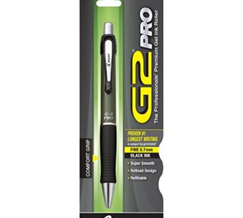 PILOT G2 Pro Refillable & Retractable Rolling Ball Gel Pen, Fine Point, Barrel Colors Vary