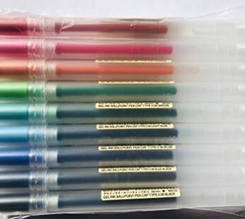 MUJI Gel Ink Ballpoint Pens 0.38mm 9-colors Pack