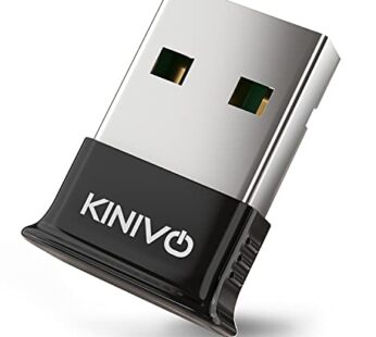Kinivo USB Bluetooth Adapter for PC BTD400 (Bluetooth 4.0 Dongle Receiver, Low Energy) – C