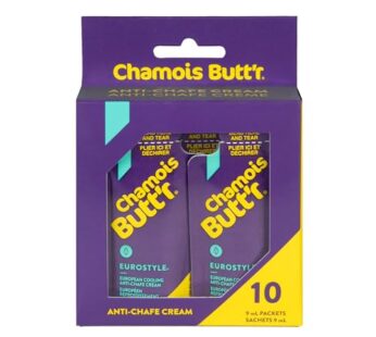 Chamois Butt’r Eurostyle Anti-Chafe Cream, 10-pack of 9mL packets
