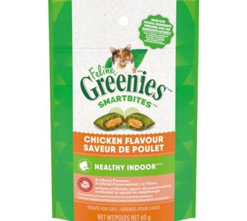 Greenies FELINE GREENIES SMARTBITES HEALTHY INDOOR Natural Treats for Cats, Chicken Flavor