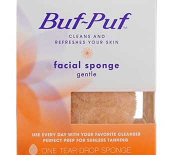 Buf-Puf Gentle Facial Sponge, Exfoliating, Dermatologist Developed, 1 Count