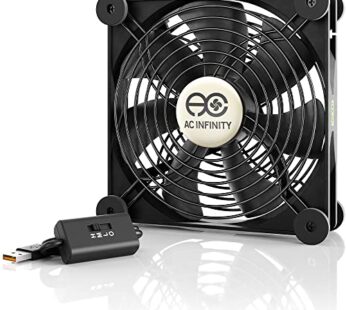 AC Infinity MULTIFAN S4, Quiet 140mm USB Fan, UL-Certified for Receiver DVR Playstation Xb