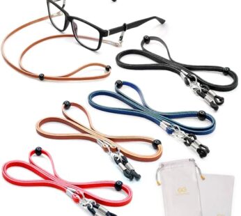 SIGONNA Eyeglasses Holder Strap Cord – PREMIUM ECO LEATHER Eyeglasses String Holder Chain