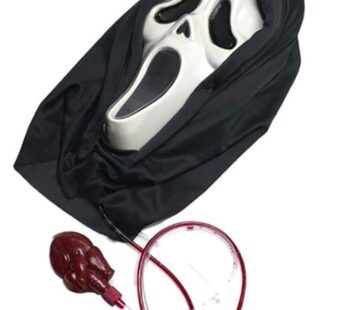 SCREAM MASK W BLOOD AND PUMP