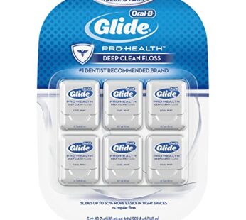 Oral-B Glide Pro-Health Dental Floss, Deep Clean, Mint, 40m, Pack of 6