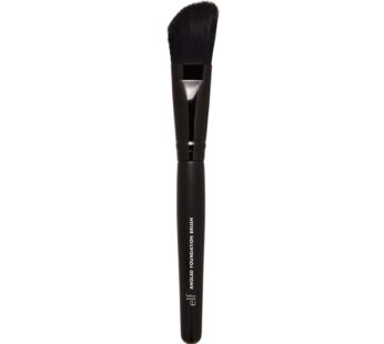 e.l.f Cosmetics Angled Foundation Brush, Synthetic Brush Designed for Precise Makeup Appli