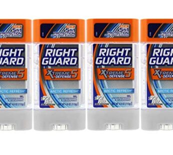 Right Guard Total Defense 5 Power Gel, Antiperspirant and Deodorant, Artic Refresh 4 Ounce