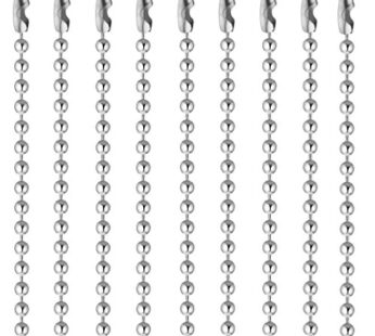 Pistha 20 Pieces Stainless Steel Bead Chain 30 Inches Ball Chain Necklaces