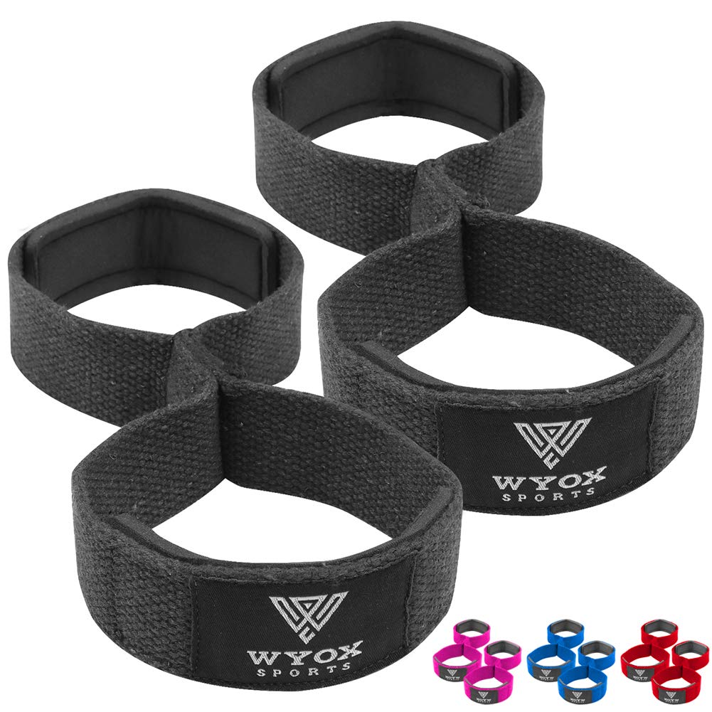 WYOX Figure 8 Weight Lifting Straps for Weightlifting Heavy Duty Deadlifting Workout Strap - Image 2