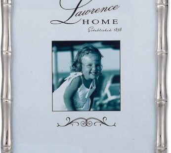 Lawrence Frames 710157 Silver Metal Bamboo 5×7 Picture Frame