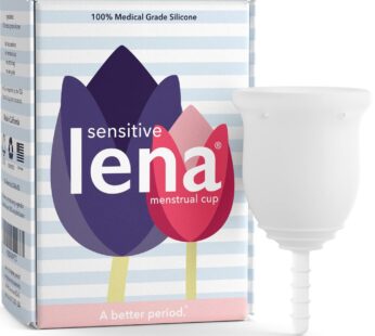 Lena Sensitive Menstrual Cup – Reusable, Soft Silicone, Light to Heavy Flow, Beginner User