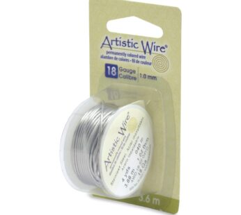 Artistic Wire 18 Gauge Stainless Steel Craft Jewelry Wrapping Wire, 4 yd