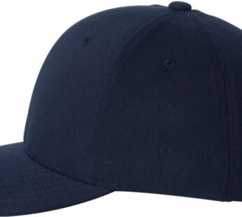 Flexfit Mens Performance Wool-Like Poly Cap(6580)-Dark Navy-L/XL