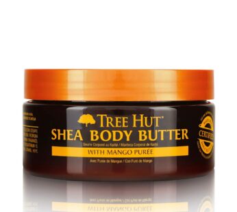 Tree Hut 24 Hour Intense Hydrating Shea Body Butter Tropical Mango, 7oz, Moisturizer with