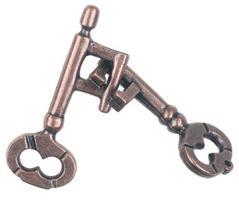 BePuzzled | Key Hanayama Metal Brainteaser Puzzle Mensa Rated Level 1, for Ages 12 and Up