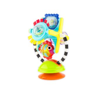 Sassy Fishy Fascination Station 2-in-1 Suction Cup High Chair Toy | Developmental Tray Toy