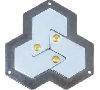 BePuzzled |Hexagon Hanayama Metal Brainteaser Puzzle Mensa Rated Level 4, for Ages 12 and
