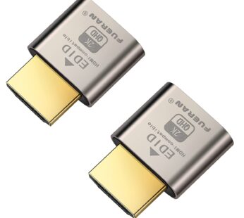 FUERAN Dummy Plug,Headless Ghost Display Emulator HDMI-Compatible?Fit Headless-1920×1080 N