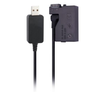 CCYC DR-E8 DC Coupler Replace of LP-E8 Battery, USB DC Converter Power Cable Replacement f