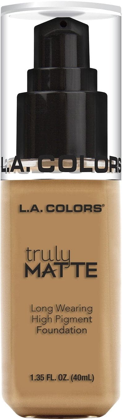 L.A. COLORS Truly Matte Foundation, Warm Honey, 1.35 Fl. Oz. - Image 2